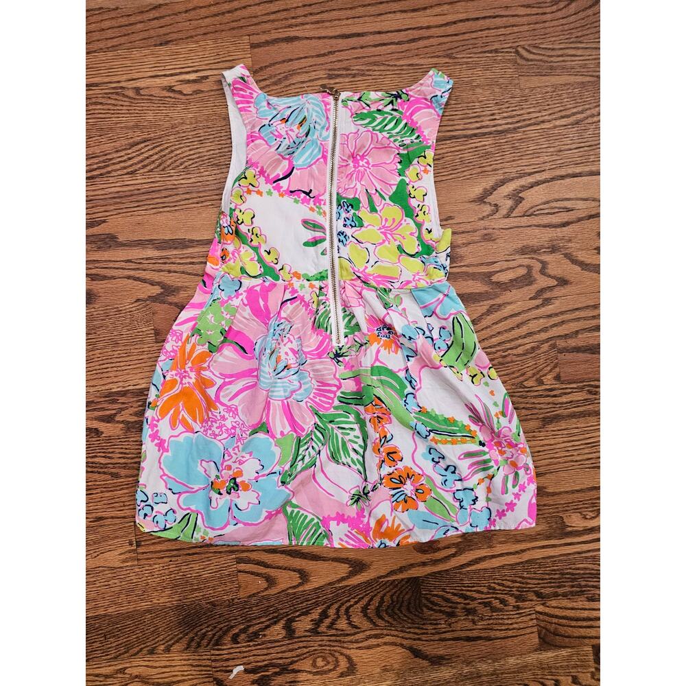 Lilly Pulitzer Floral Sleeveless Tank Top XS Pink Tropical Print Resort Wear - Picture 3 of 5